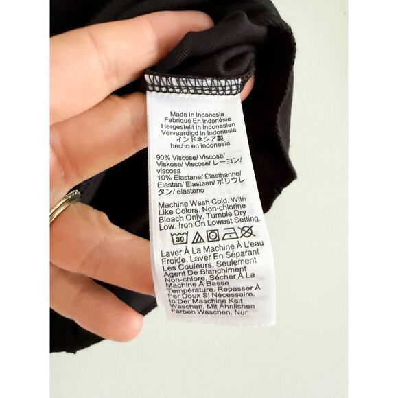 J.Crew | Refined rib shell tank top in Black | Sz M - Picture 7 of 10